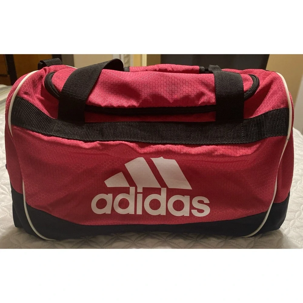 Adidas Diablo Duffel Small Bold Pink/Black/White Gym Adjustable Shoulder Strap